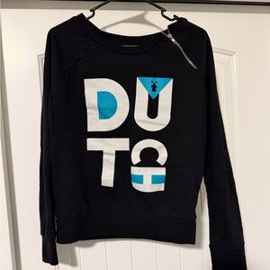 Black Graphic 'DUTCH' Crewneck Sweatshirt